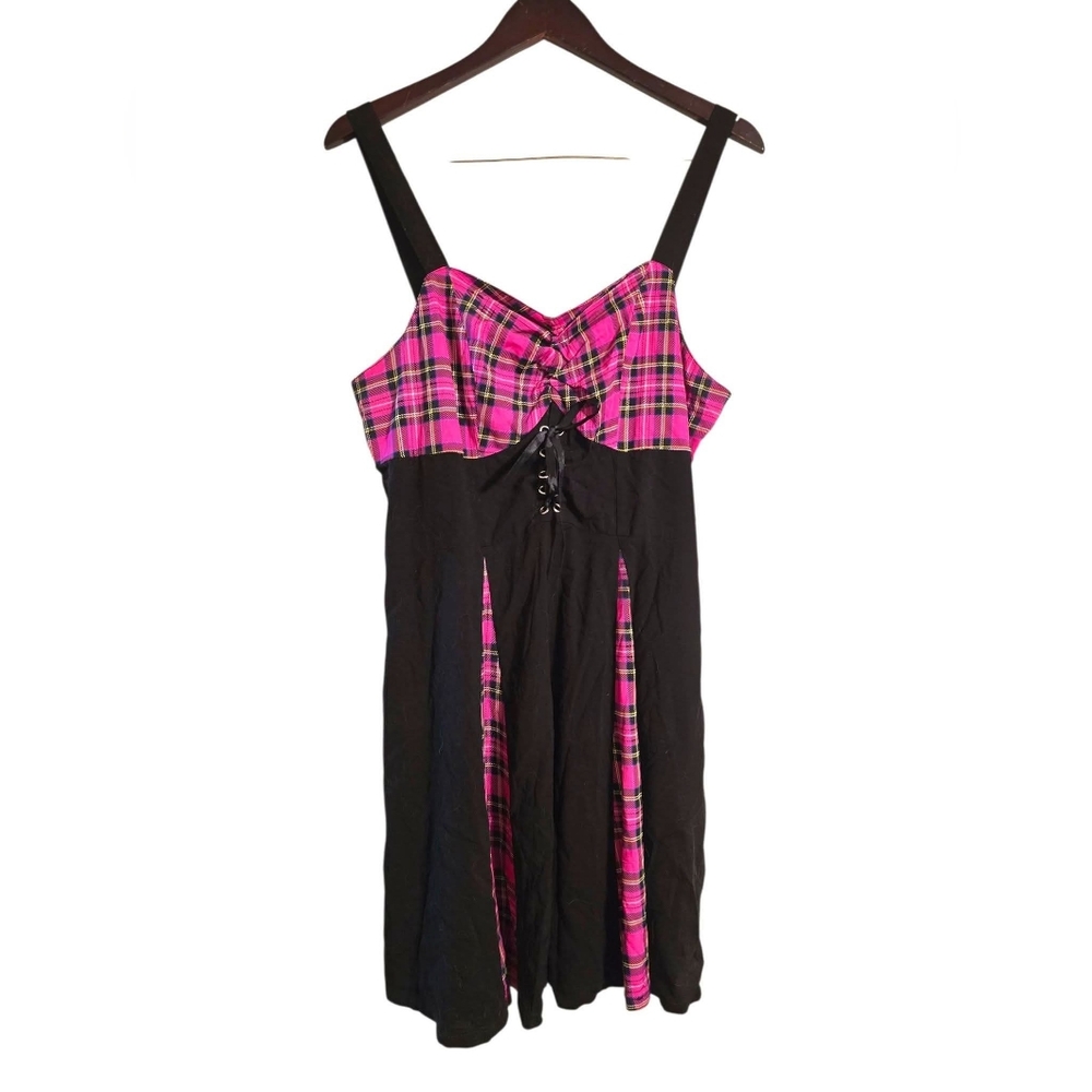 Vintage Hot Topic | Black & Pink Plaid Dress